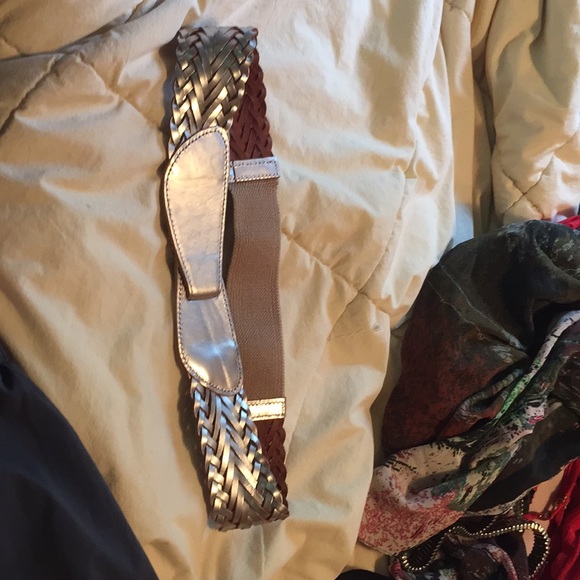 Metallic elastic belt Anthropologie - Picture 2 of 3